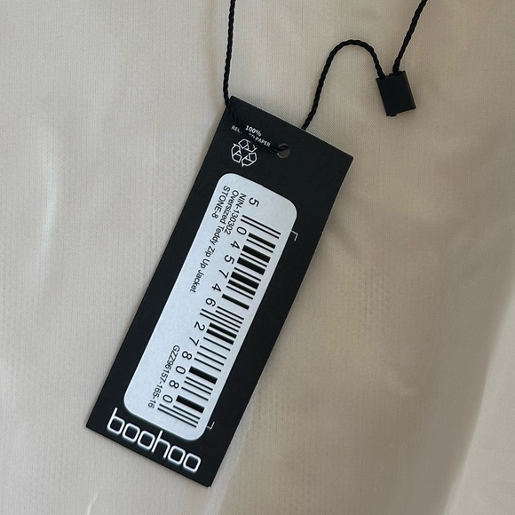 NWT Boohoo Oversized Teddy Zip Up Jacket - Picture 2 of 9